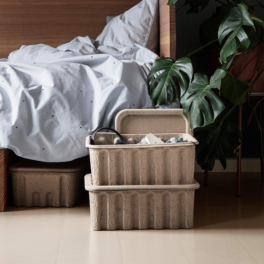 זוג קופסאות אחסון PAPER PULP