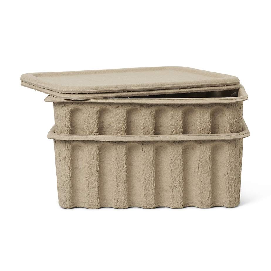 זוג קופסאות אחסון PAPER PULP
