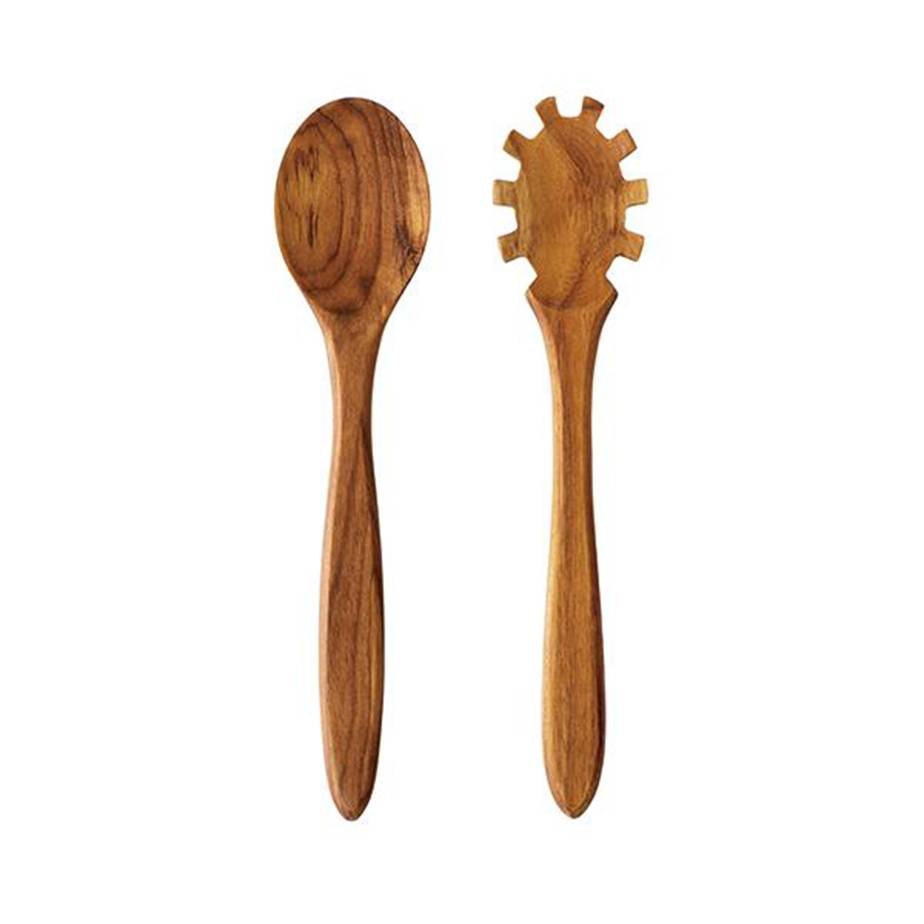 סט כפות סלט TEAK WOOD