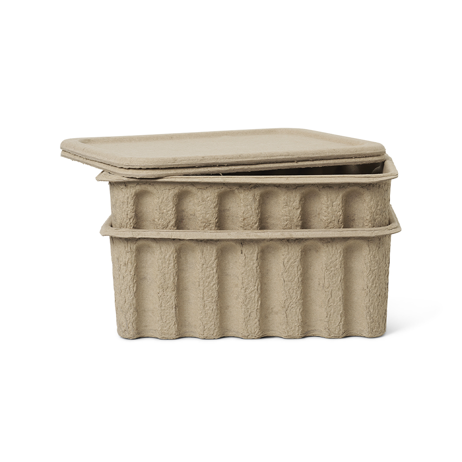 זוג קופסאות אחסון PAPER PULP
