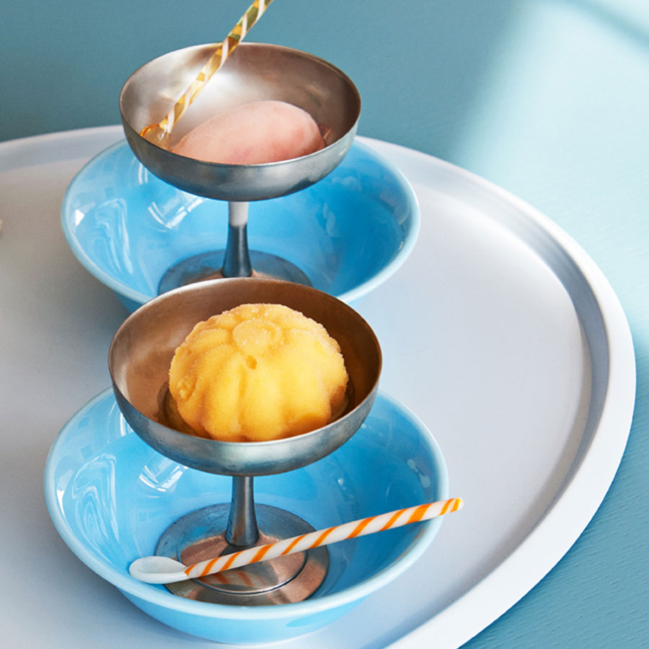 סט 3 כפיות זכוכית  COLOURFUL GLASS