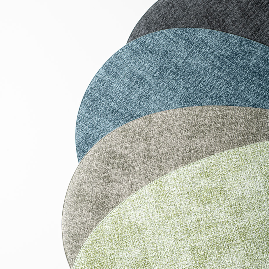 פלייסמט דו צדדי FABRIC OVAL