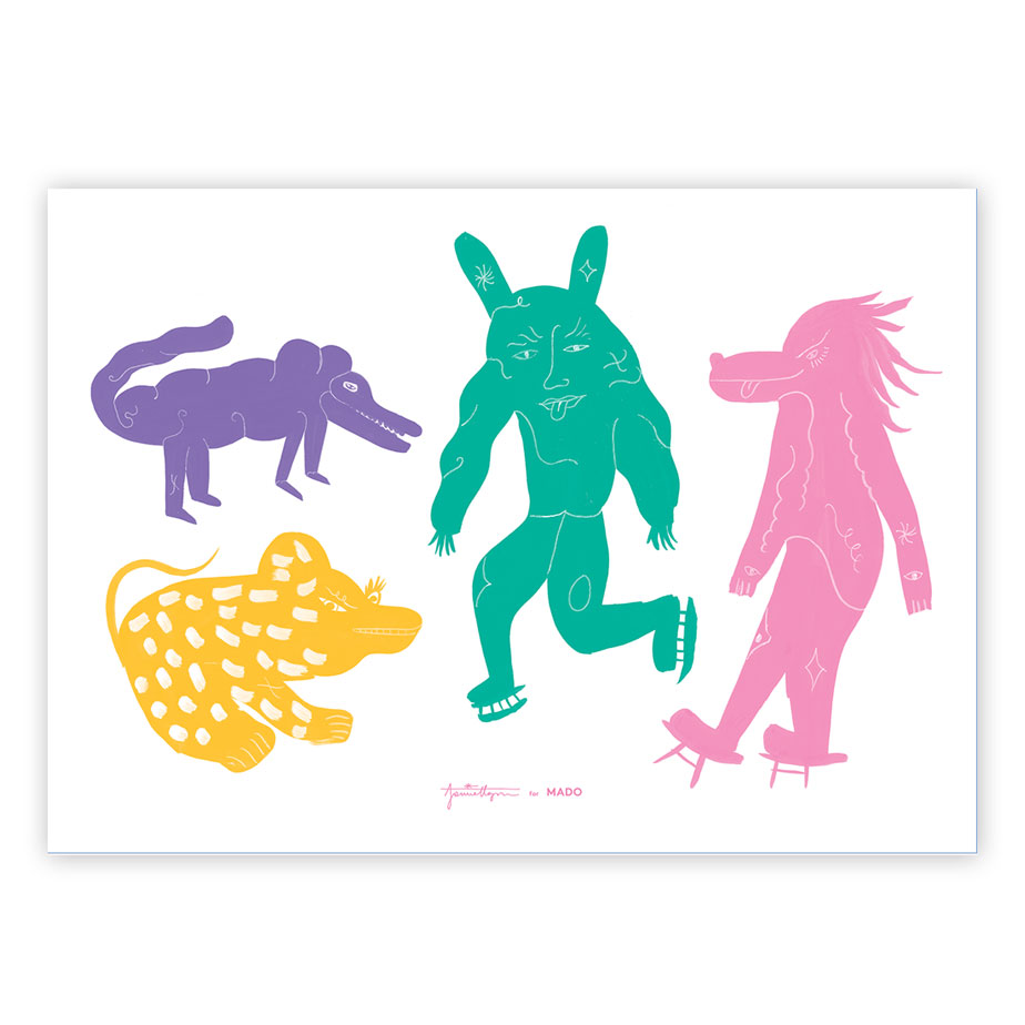 פוסטר FOUR CREATURES 50X70