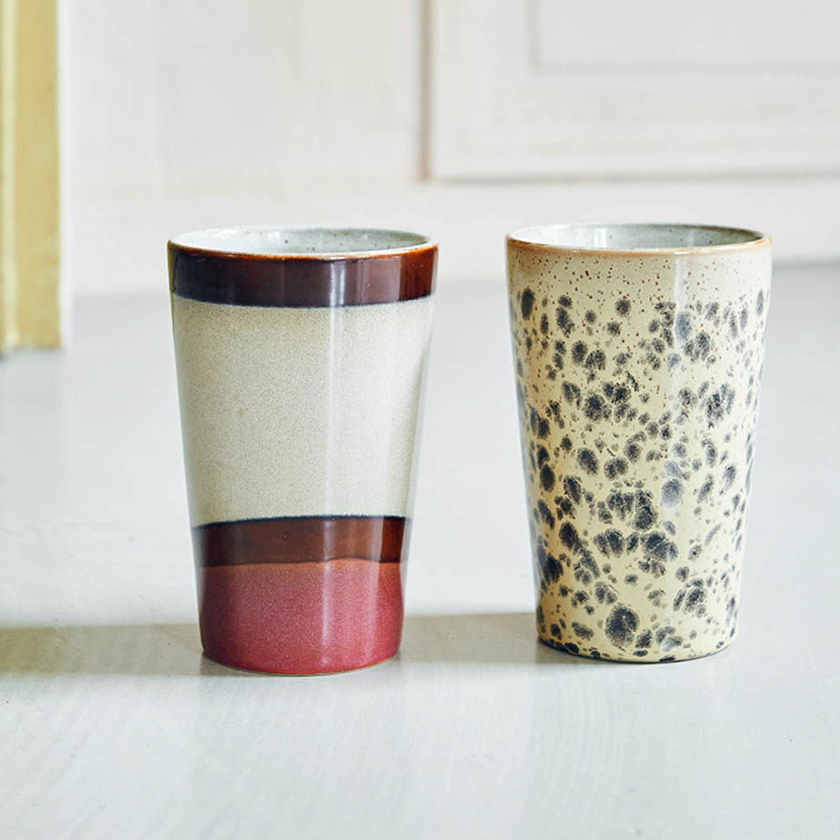 זוג ספלי תה 70S CERAMICS NOVA