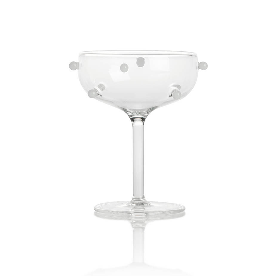 POMPONETTE 2 champagne coupes
