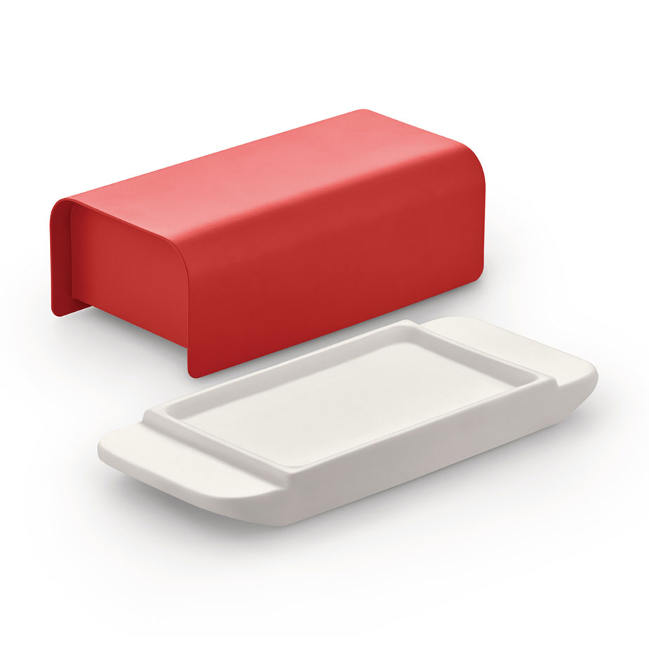 MATTINA Red Butter Dish