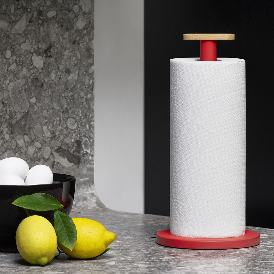 MATTINA Red Kitchen Roll Holder Tollman's dot Tollman's dot