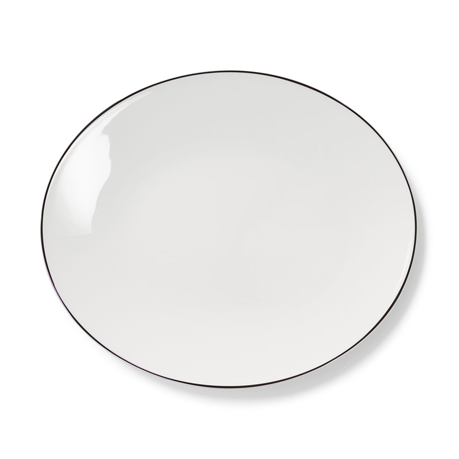 SIMPLICITY Oval Platter Black