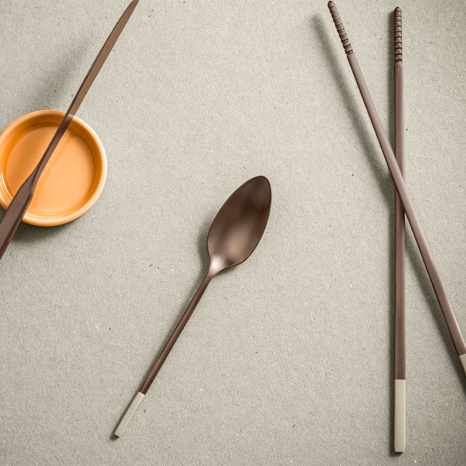 ALLEGRO Mat Black Set of Chopsticks