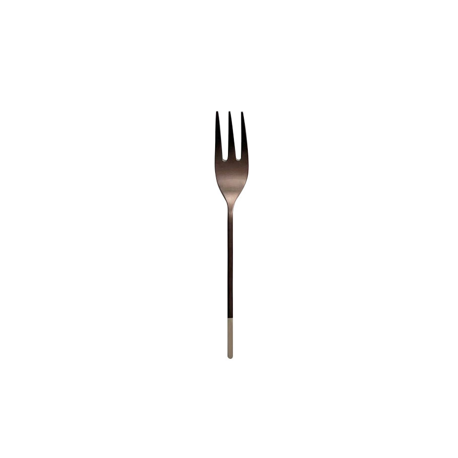 ALLEGRO Taupe & Chocolate 6 Cake Forks