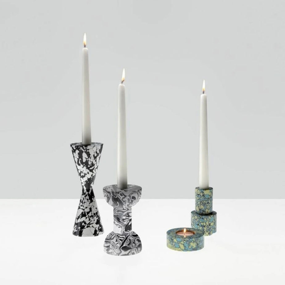 SWIRL Dumbbell Candleholder