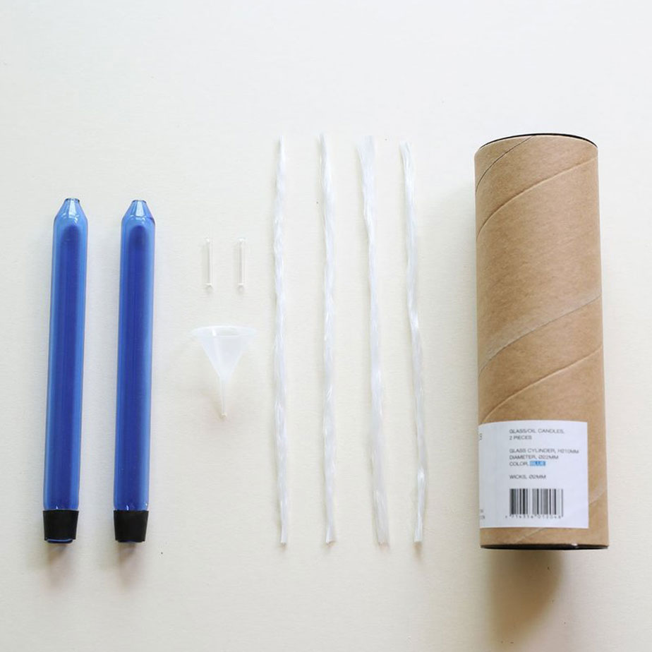 זוג נרות שמן GLASS CANDLES