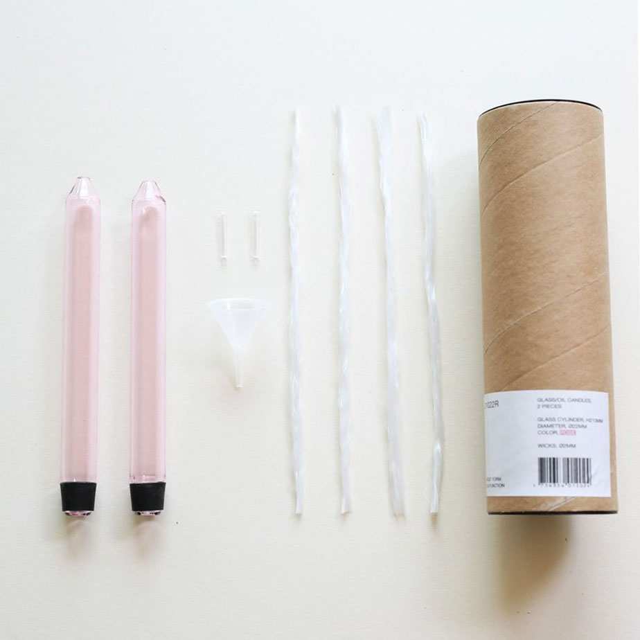 זוג נרות שמן GLASS CANDLES