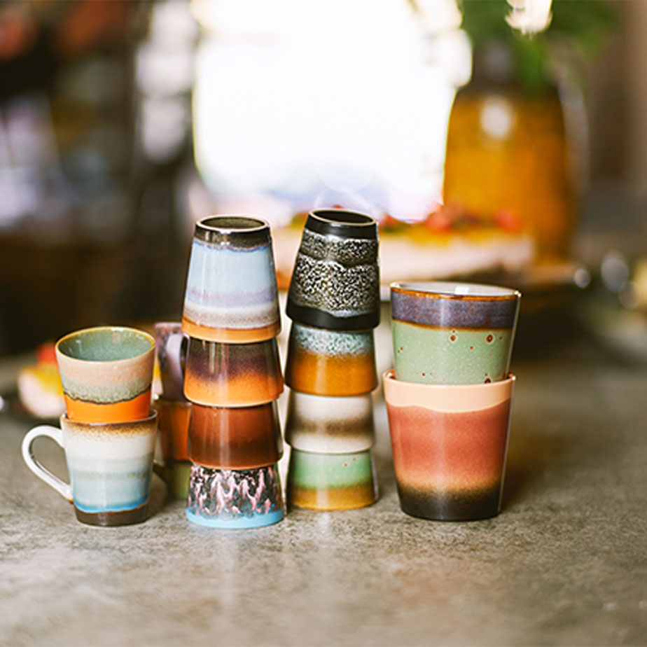רביעיית ספלי ריסטרטו 70S CERAMICS