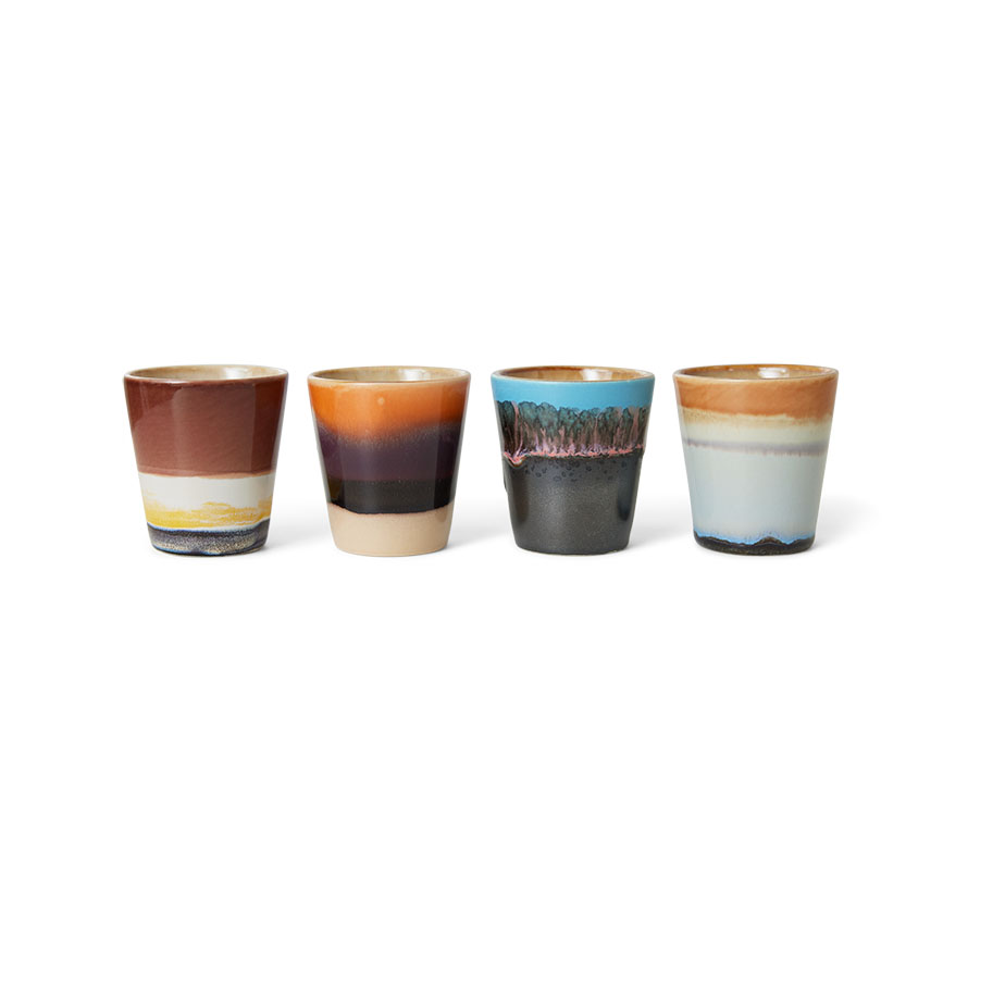 רביעיית ספלי ריסטרטו 70S CERAMICS
