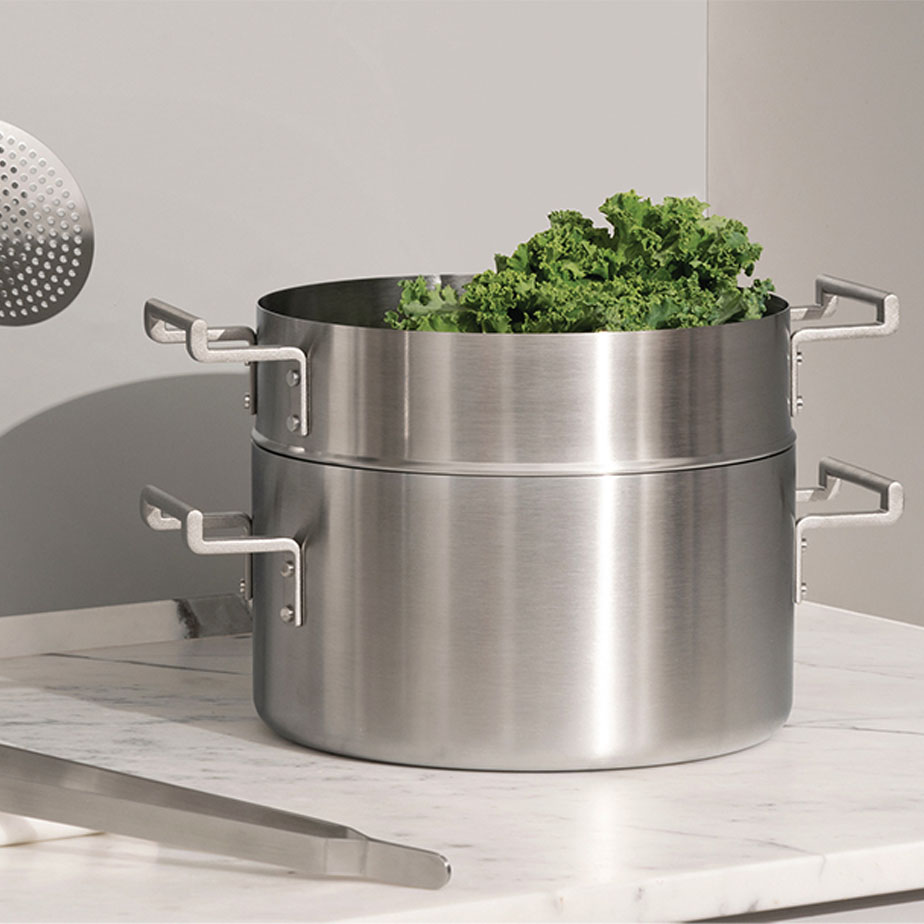 Steamer basket in 18/10 stainless steel 24