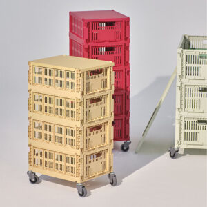 סט 4 גלגלים לארגזים COLOUR CRATE L