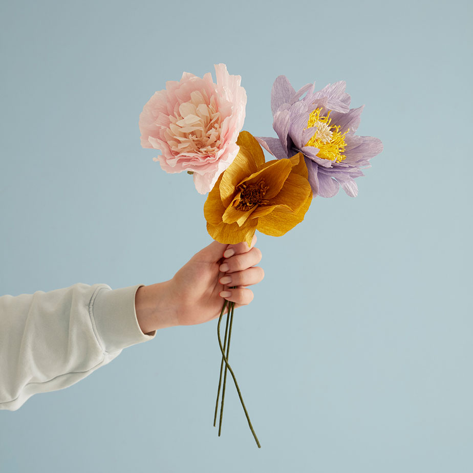 פרח נייר COTTAGE ROSE