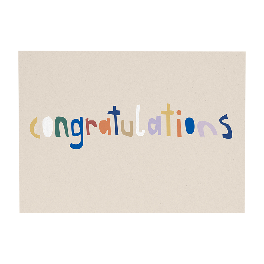 כרטיס ברכה CONGRATULATION
