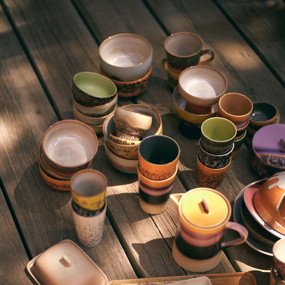 רביעיית ספלים 70S CERAMICS LAGOON