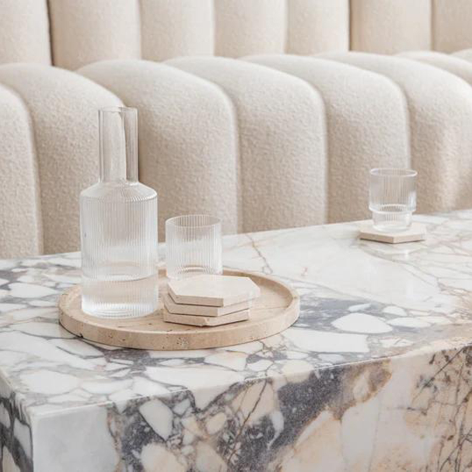 מגש עגול TRAVERTINE