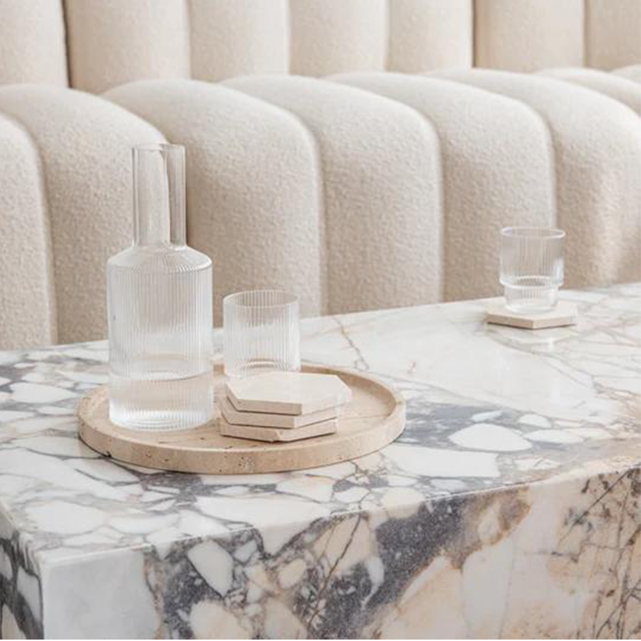 מגש עגול TRAVERTINE