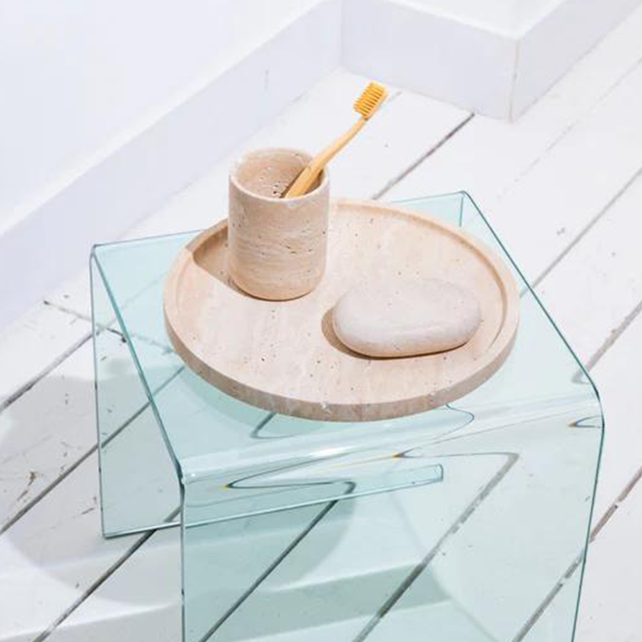מגש עגול TRAVERTINE