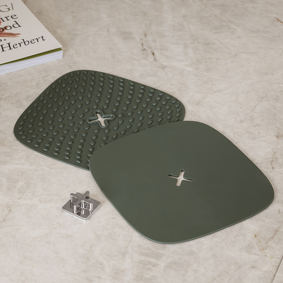 מחזיקי סיר עם מתלה GREEN TOOLS