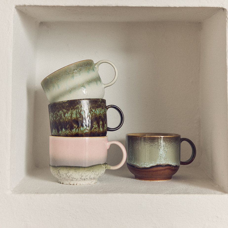 זוג ספלי תה 70S CERAMICS NOVA