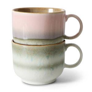 זוג ספלי תה 70S CERAMICS NOVA