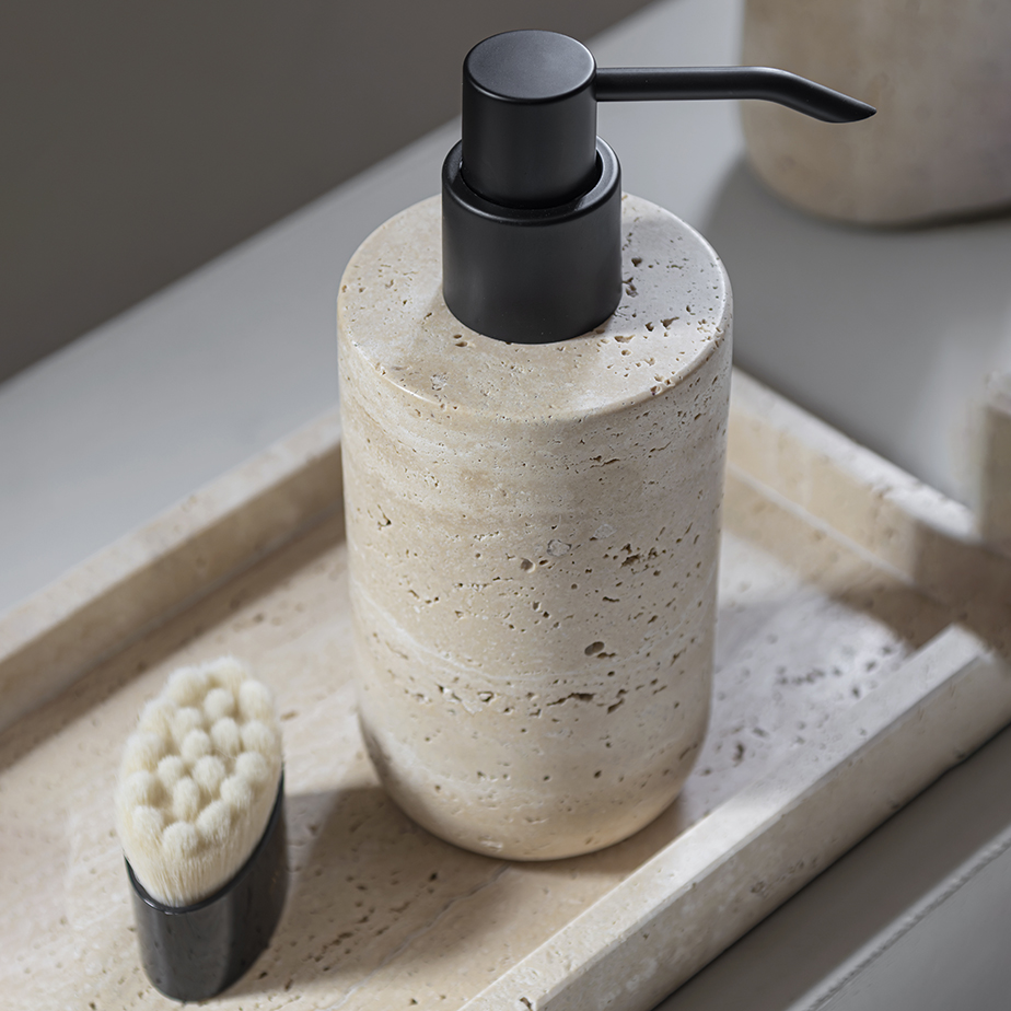 סבונייה עם משאבה TRAVERTINE