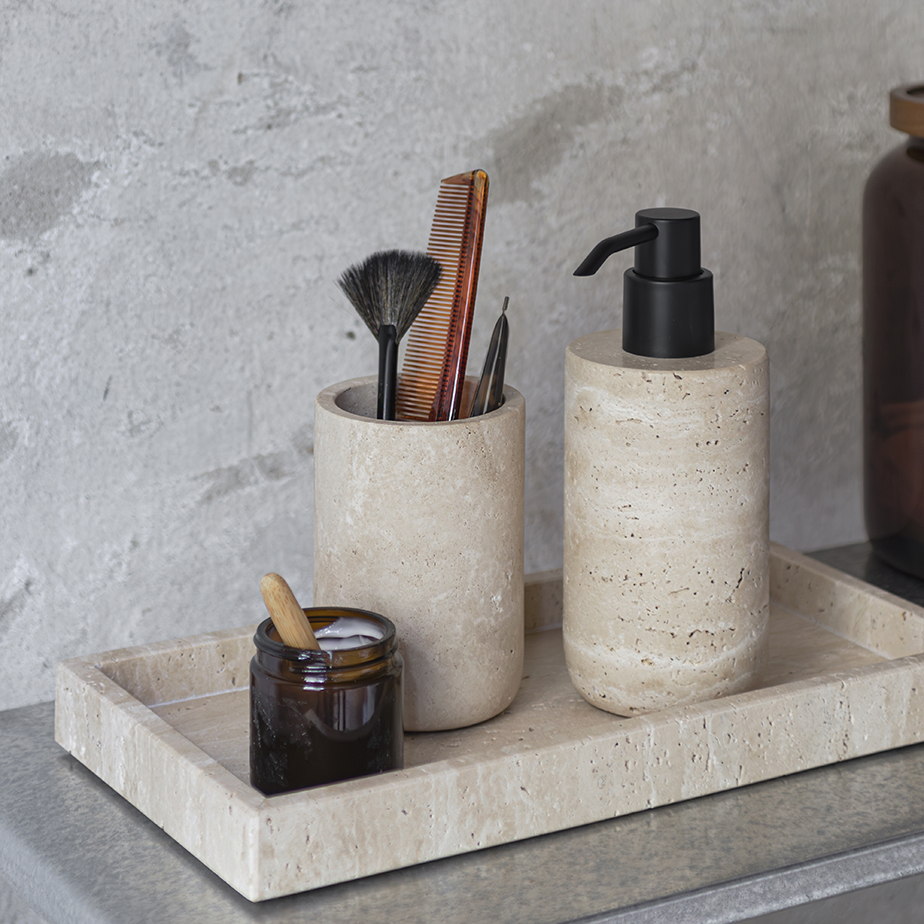 כוס מברשות שיניים TRAVERTINE