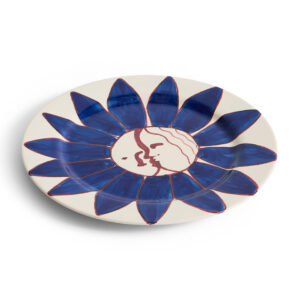 צלחת מנה עיקרית DEEP BLUE FLOWER