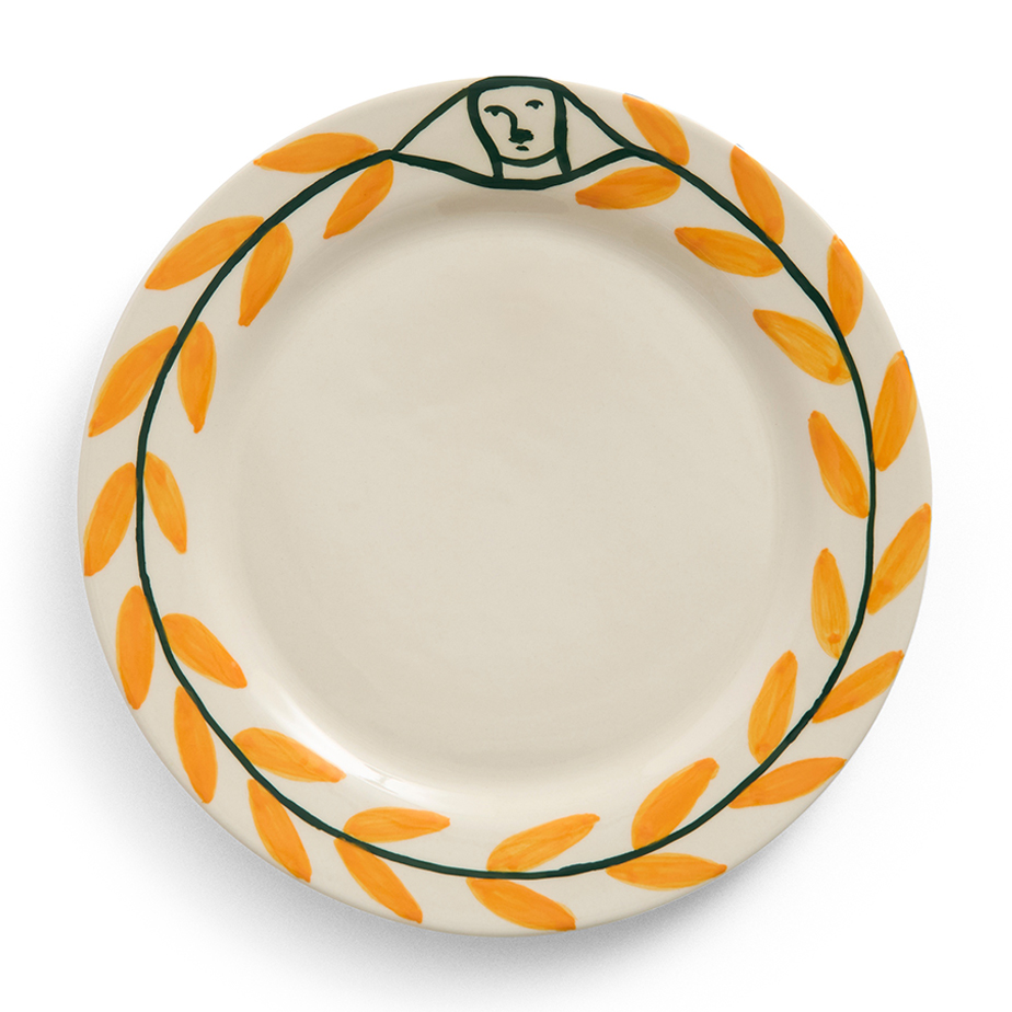 צלחת מנה ראשונה GOLDEN LEAF
