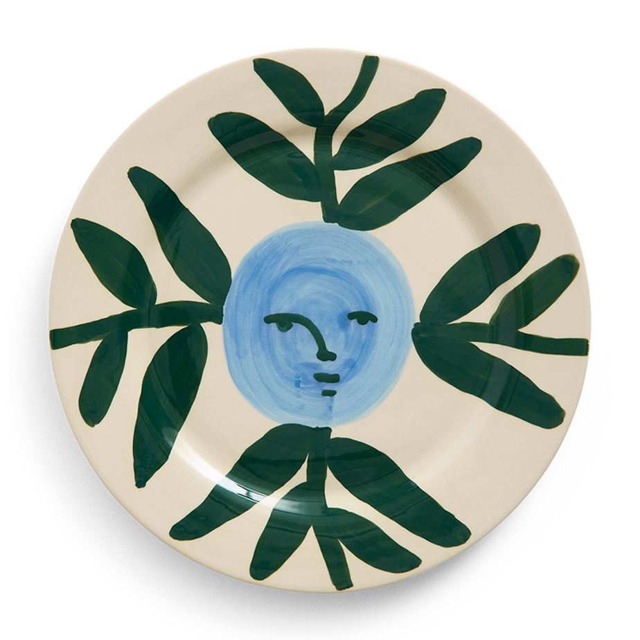 צלחת מנה עיקרית MOON FACE VINE