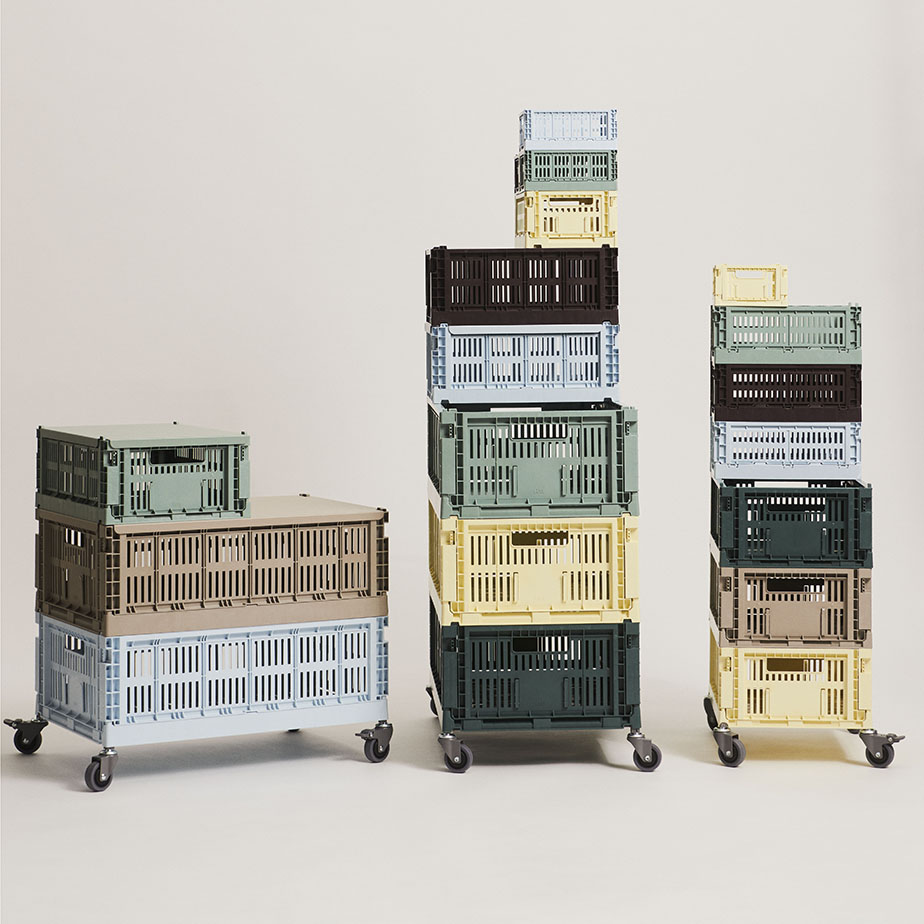 זוג ארגזי אחסון COLOUR CRATE MINI