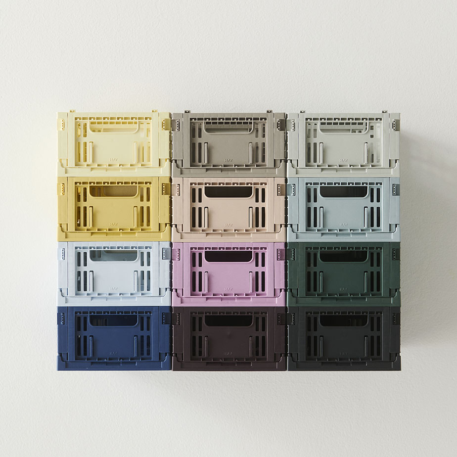 זוג ארגזי אחסון COLOUR CRATE MINI