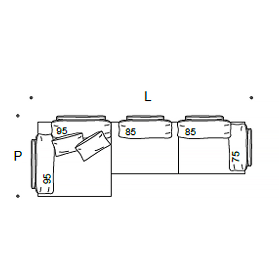 ספה מודולרית LIMES