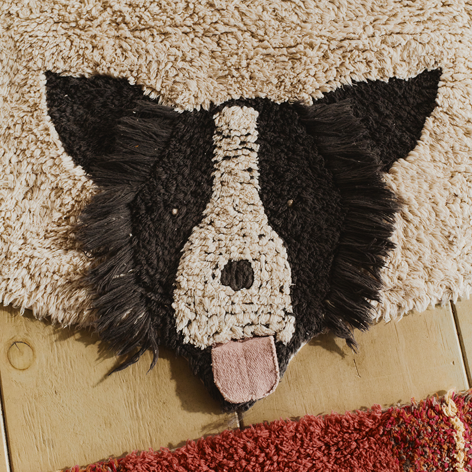 שטיח עגול רחיץ DOGS