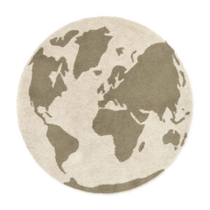 שטיח עגול רחיץ WORLD MAP