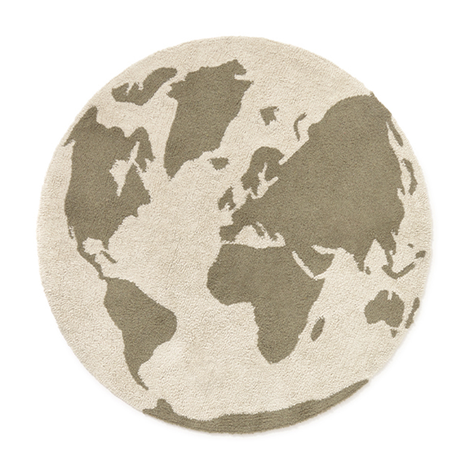 שטיח עגול רחיץ WORLD MAP