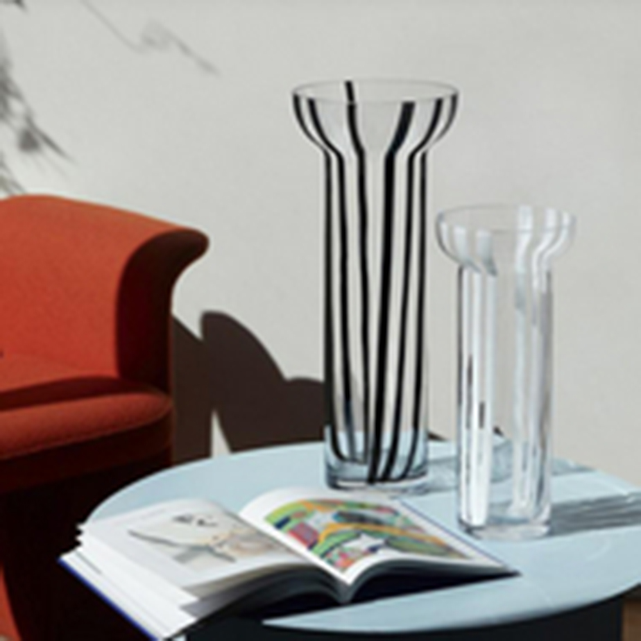 אגרטל לבן STRIPE