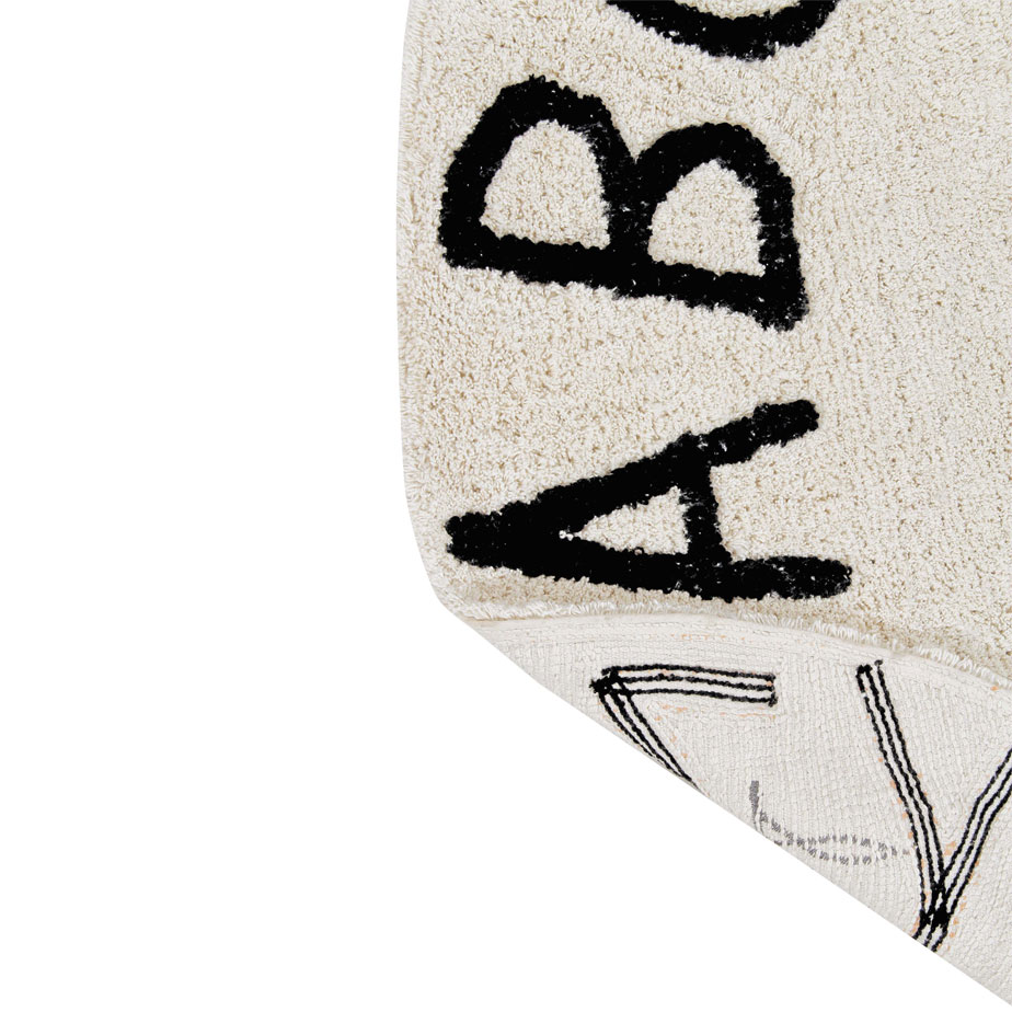 שטיח עגול רחיץ ABC