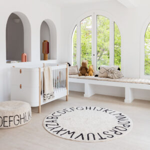 שטיח עגול רחיץ ABC