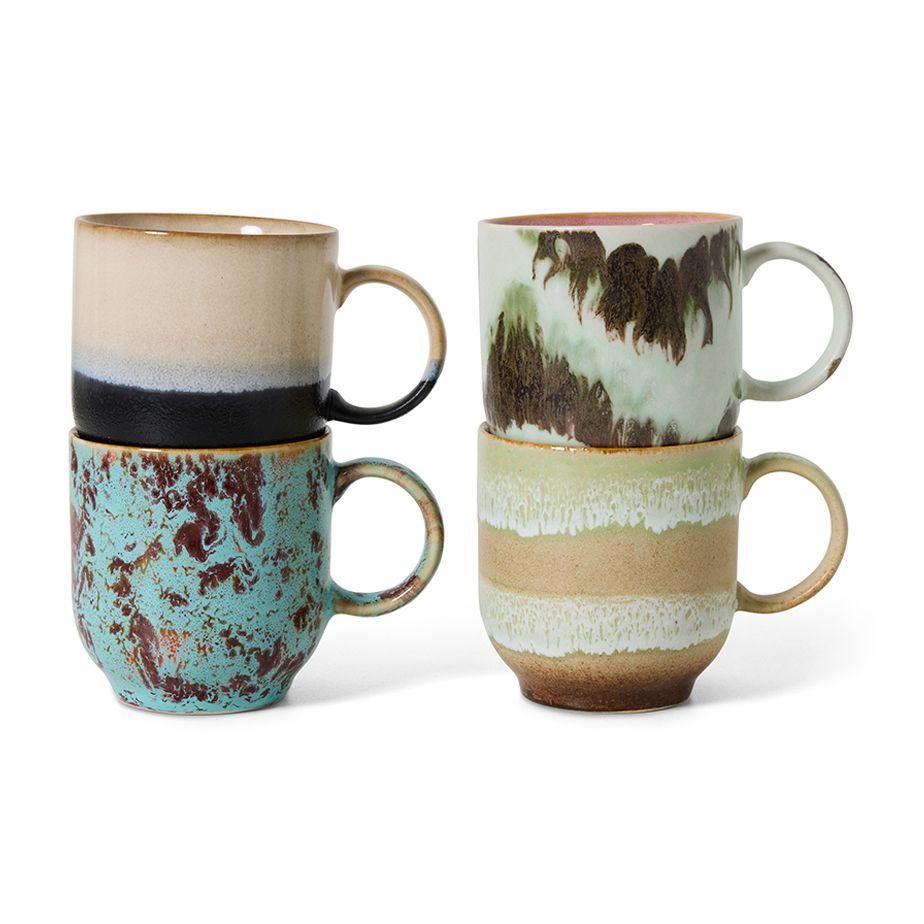 רביעיית מאגים עם ידית 70S CERAMICS