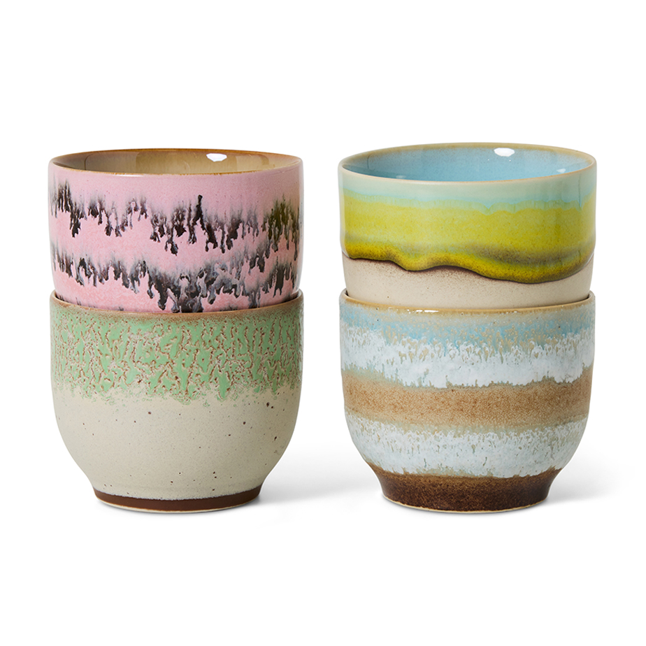 רביעיית ספלי חיבוק 70S CERAMICS