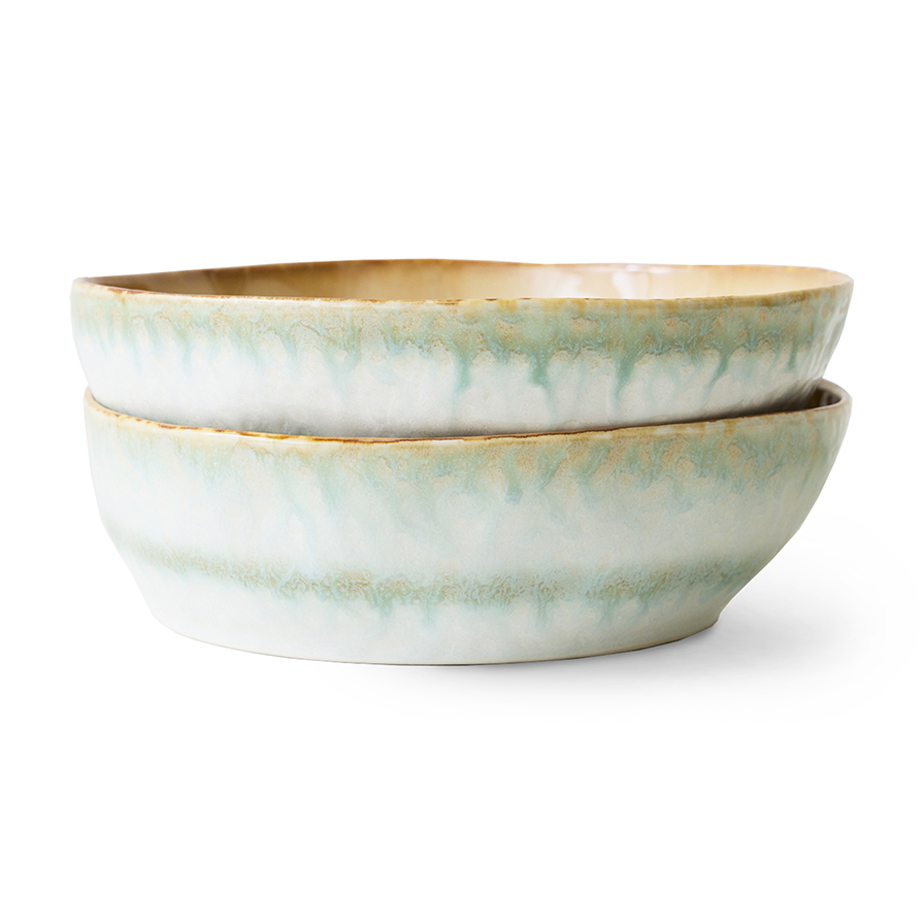 זוג קערות פסטה 70S CERAMICS