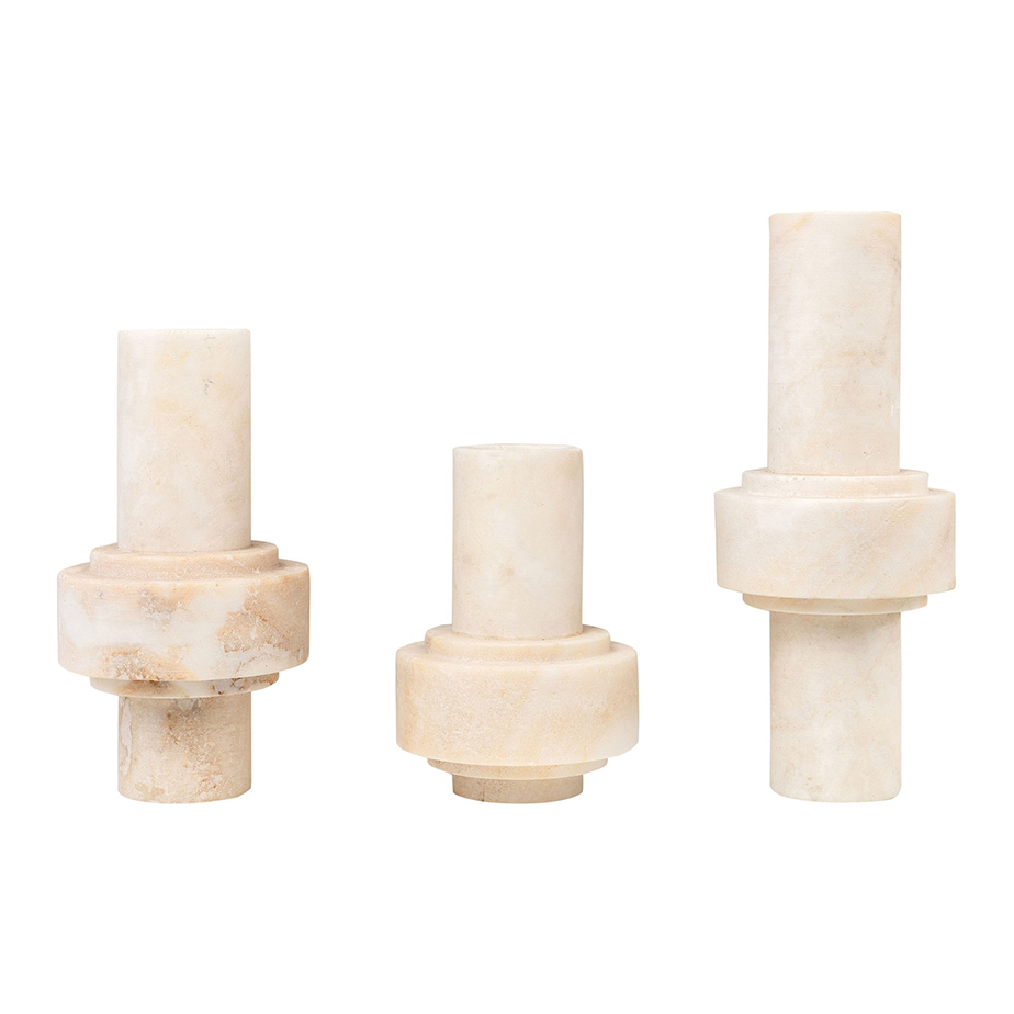 סט של 3 אגרטלים ONYX