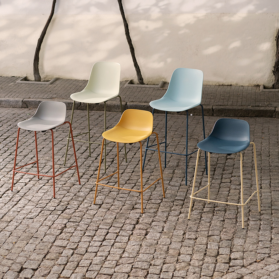 כסא בר גב נמוך ABRIL