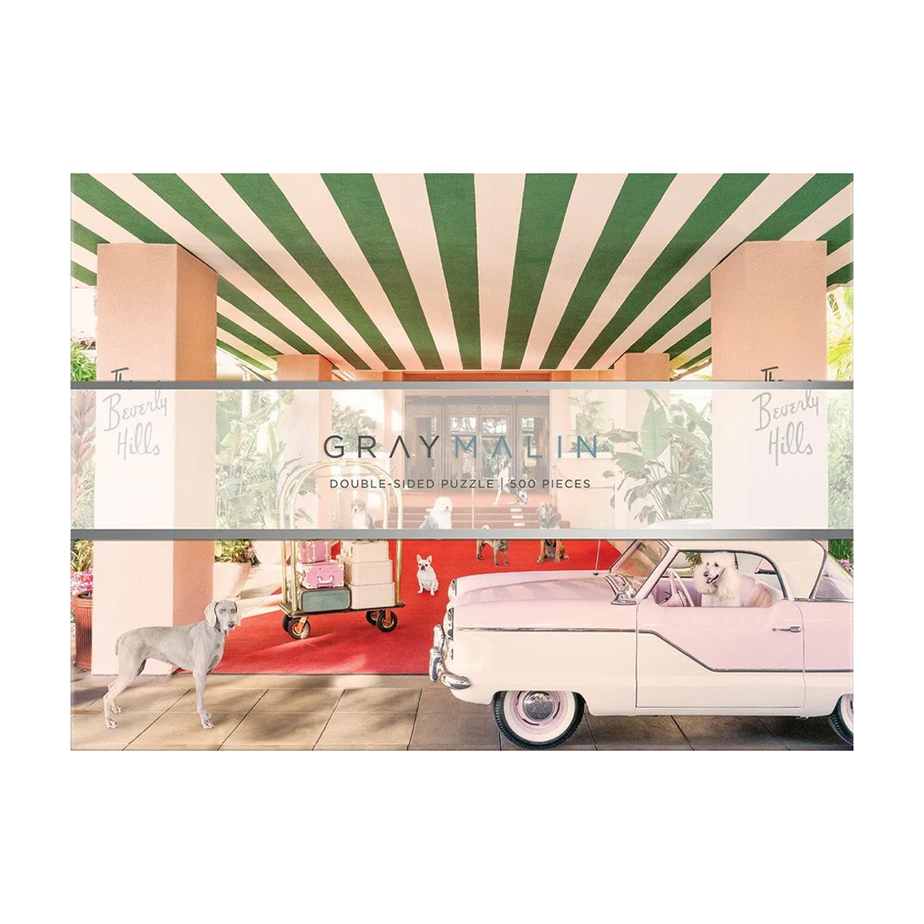 פאזל דו צדדי GRAY MALIN DOGS AT THE BEVERLY HILLS HOTEL